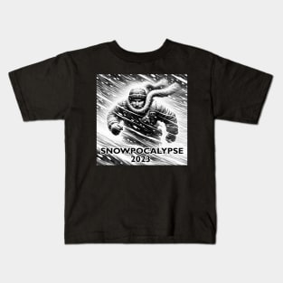 Snowpocalypse 2023 Kids T-Shirt